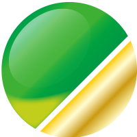 No.7 メタリックグリーンチャート／ゴールド