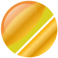 No.8 蛍光オレンジチャート／ロイヤルゴールド