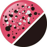 No.18 蛍光ピンク/ブラックスプラッシュ