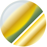 No.4 メタリックグリーンホワイト／ゴールド