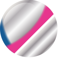 No.6 蛍光ピンクブルー／シルバー